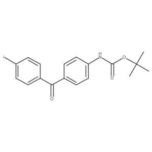 tert-butyl N-[4-(4-iodobenzoyl)phenyl]carbamate Structure