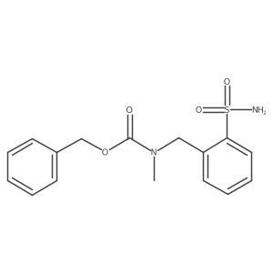 benzyl N-methyl-N-[(2-sulfamoylphenyl)methyl]carbamate结构式