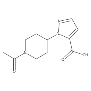 1-(1-acetylpiperidin-4-yl)-1H-pyrazole-5-carboxylic acid Structure
