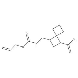 3-({[(Prop-2-en-1-yloxy)carbonyl]amino}methyl)spiro[3.3]heptane-1-carboxylic acid结构式