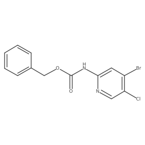 benzyl N-(4-bromo-5-chloropyridin-2-yl)carbamate Structure