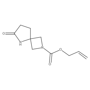 Prop-2-en-1-yl 6-oxo-2,5-diazaspiro[3.4]octane-2-carboxylate结构式