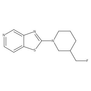 3-(Fluoromethyl)-1-{[1,3]thiazolo[4,5-c]pyridin-2-yl}piperidine结构式