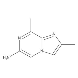 2,8-Dimethylimidazo[1,2-a]pyrazin-6-amine结构式