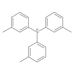 Silane, tris(3-methylphenyl)- Structure