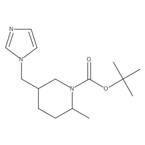 1,1-Dimethylethyl 5-(1H-imidazol-1-ylmethyl)-2-methyl-1-piperidinecarboxylate Structure