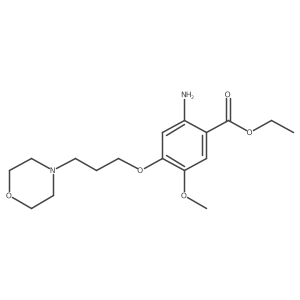 Ethyl 3-methoxy-4-(3-morpholinopropoxy)-6-aminobenzoate结构式