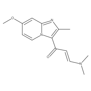 3-(Dimethylamino)-1-(7-methoxy-2-methylimidazo[1,2-a]pyridin-3-yl)-2-propen-1-one结构式