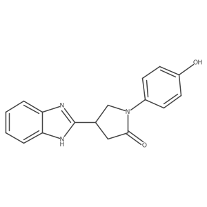 4-(1H-Benzimidazol-2-yl)-1-(4-hydroxyphenyl)-2-pyrrolidinone结构式