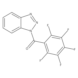 1H-Benzotriazol-1-yl(2,3,4,5,6-pentafluorophenyl)methanone结构式