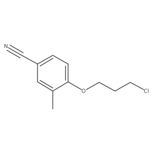 4-(3-Chloropropoxy)-3-methylbenzonitrile Structure
