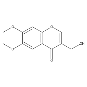 3-(Hydroxymethyl)-6,7-dimethoxy-4H-1-benzopyran-4-one结构式