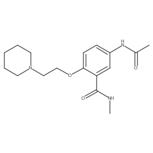 5-(Acetylamino)-N-methyl-2-[2-(1-piperidinyl)ethoxy]benzamide Structure