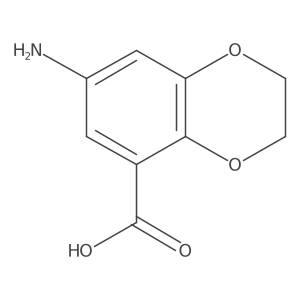 7-Amino-2,3-dihydro-1,4-benzodioxine-5-carboxylic acid结构式