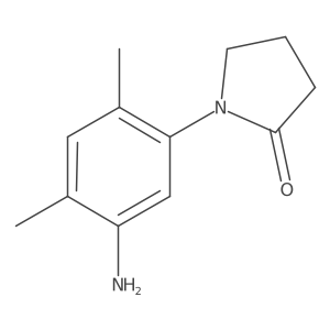1-(5-Amino-2,4-dimethylphenyl)pyrrolidin-2-one结构式