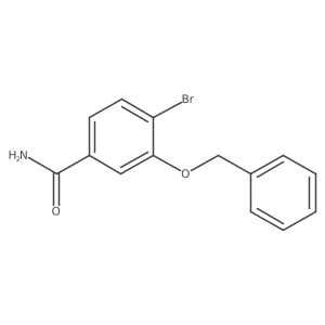 3-(Benzyloxy)-4-bromobenzamide Structure