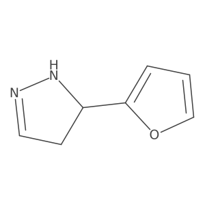 5-(furan-2-yl)-4,5-dihydro-1H-pyrazole结构式