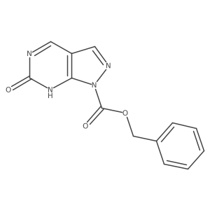 Benzyl 6-oxo-5,6-dihydro-1H-pyrazolo[3,4-d]pyrimidine-1-carboxylate结构式