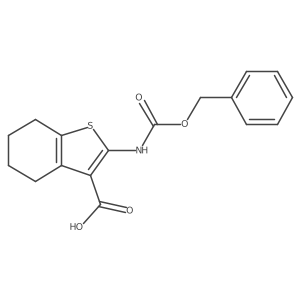 2-{[(Benzyloxy)carbonyl]amino}-4,5,6,7-tetrahydro-1-benzothiophene-3-carboxylic acid Structure