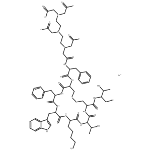 111In-DTPA-octreotide parent结构式