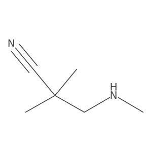 2,2-Dimethyl-3-(methylamino)propanenitrile结构式