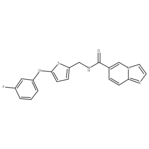 Imidazo[1,2-a]pyridine-6-carboxamide,n-[[5-(3-fluorophenoxy)-2-thienyl]methyl]-结构式