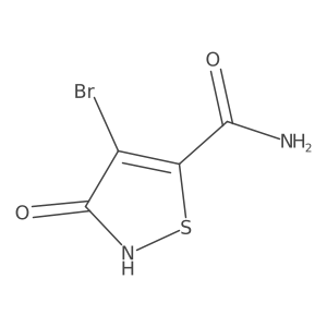 4-bromo-2,3-dihydro-3-oxo-5-Isothiazolecarboxamide Structure