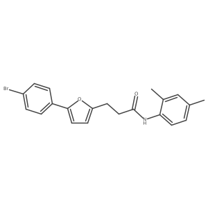 3-(5-(4-Bromophenyl)-2-furyl)-N-(2,4-dimethylphenyl)propanamide Structure