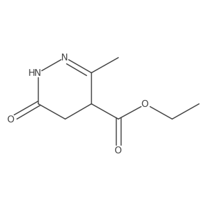 Ethyl 1,4,5,6-tetrahydro-3-methyl-6-oxo-4-pyridazinecarboxylate Structure