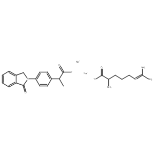 Indoprofen arginine sodium结构式