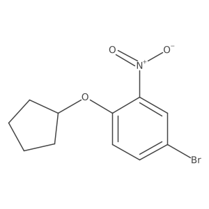 4-Bromo-1-cyclopentoxy-2-nitrobenzene结构式