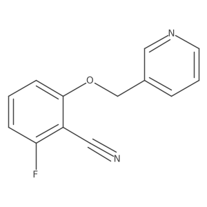 2-Fluoro-6-(3-pyridinylmethoxy)benzonitrile Structure