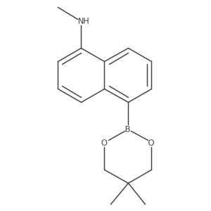5-(5,5-Dimethyl-1,3,2-dioxaborinan-2-yl)-N-methylnaphthalen-1-amine Structure