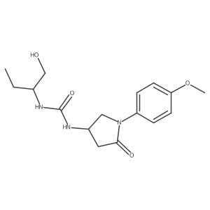 1-(1-Hydroxybutan-2-yl)-3-(1-(4-methoxyphenyl)-5-oxopyrrolidin-3-yl)urea Structure