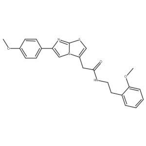 N-(2-methoxyphenethyl)-2-(6-(4-methoxyphenyl)imidazo[2,1-b]thiazol-3-yl)acetamide Structure