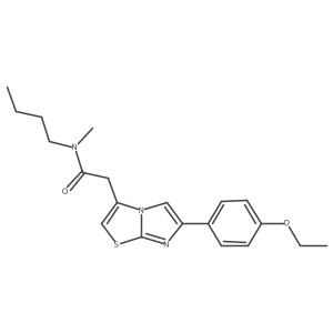 N-butyl-2-(6-(4-ethoxyphenyl)imidazo[2,1-b]thiazol-3-yl)-N-methylacetamide Structure