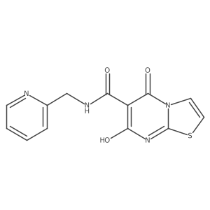 7-hydroxy-5-oxo-N-(pyridin-2-ylmethyl)-5H-thiazolo[3,2-a]pyrimidine-6-carboxamide结构式