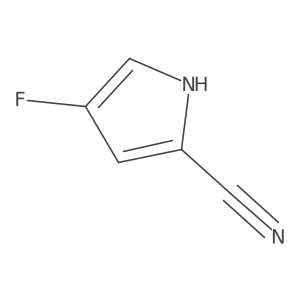 4-fluoro-1H-pyrrole-2-carbonitrile结构式