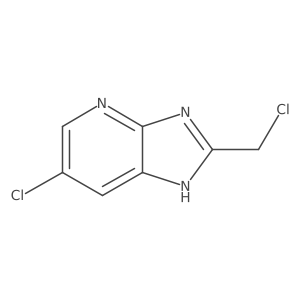 6-chloro-2-(chloromethyl)-3H-imidazo[4,5-b]pyridine Structure