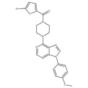 (5-bromofuran-2-yl)(4-(3-(4-methoxyphenyl)-3H-[1,2,3]triazolo[4,5-d]pyrimidin-7-yl)piperazin-1-yl)methanone Structure