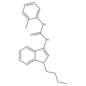 1-(1-(2-methoxyethyl)-1H-indol-3-yl)-3-(o-tolyl)urea Structure