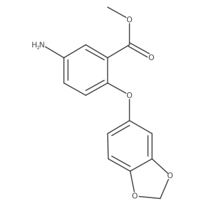 methyl 5-amino-2-(1,3-benzodioxol-5-yloxy)benzoate Structure