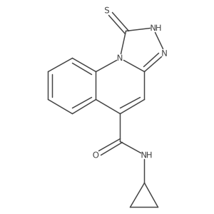 N-cyclopropyl-1-sulfanyl-[1,2,4]triazolo[4,3-a]quinoline-5-carboxamide Structure