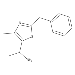 1-(2-Benzyl-4-methyl-1,3-thiazol-5-yl)ethan-1-amine结构式