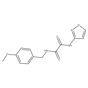 N1-(isoxazol-3-yl)-N2-(4-methoxybenzyl)oxalamide结构式