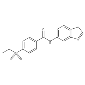 N-(benzo[d]thiazol-5-yl)-4-(ethylsulfonyl)benzamide Structure