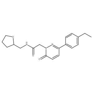 2-(3-(4-ethylphenyl)-6-oxopyridazin-1(6H)-yl)-N-((tetrahydrofuran-2-yl)methyl)acetamide Structure