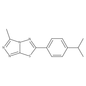3-Methyl-6-[4-(propan-2-yl)phenyl][1,2,4]triazolo[3,4-b][1,3,4]thiadiazole Structure