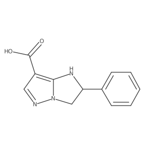 2-phenyl-2,3-dihydro-1H-imidazo[1,2-b]pyrazole-7-carboxylic acid结构式