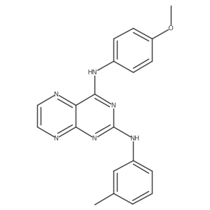 N4-(4-Methoxyphenyl)-N2-(3-methylphenyl)pteridine-2,4-diamine结构式